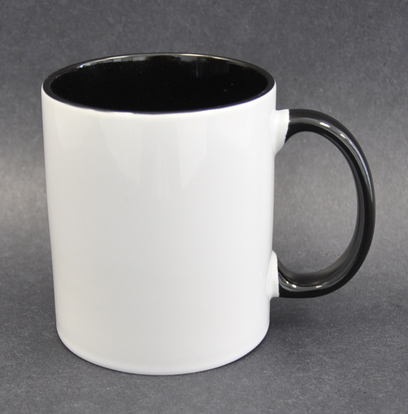 11oz Inner & Handle Black Color Sublimation Coated Mugs