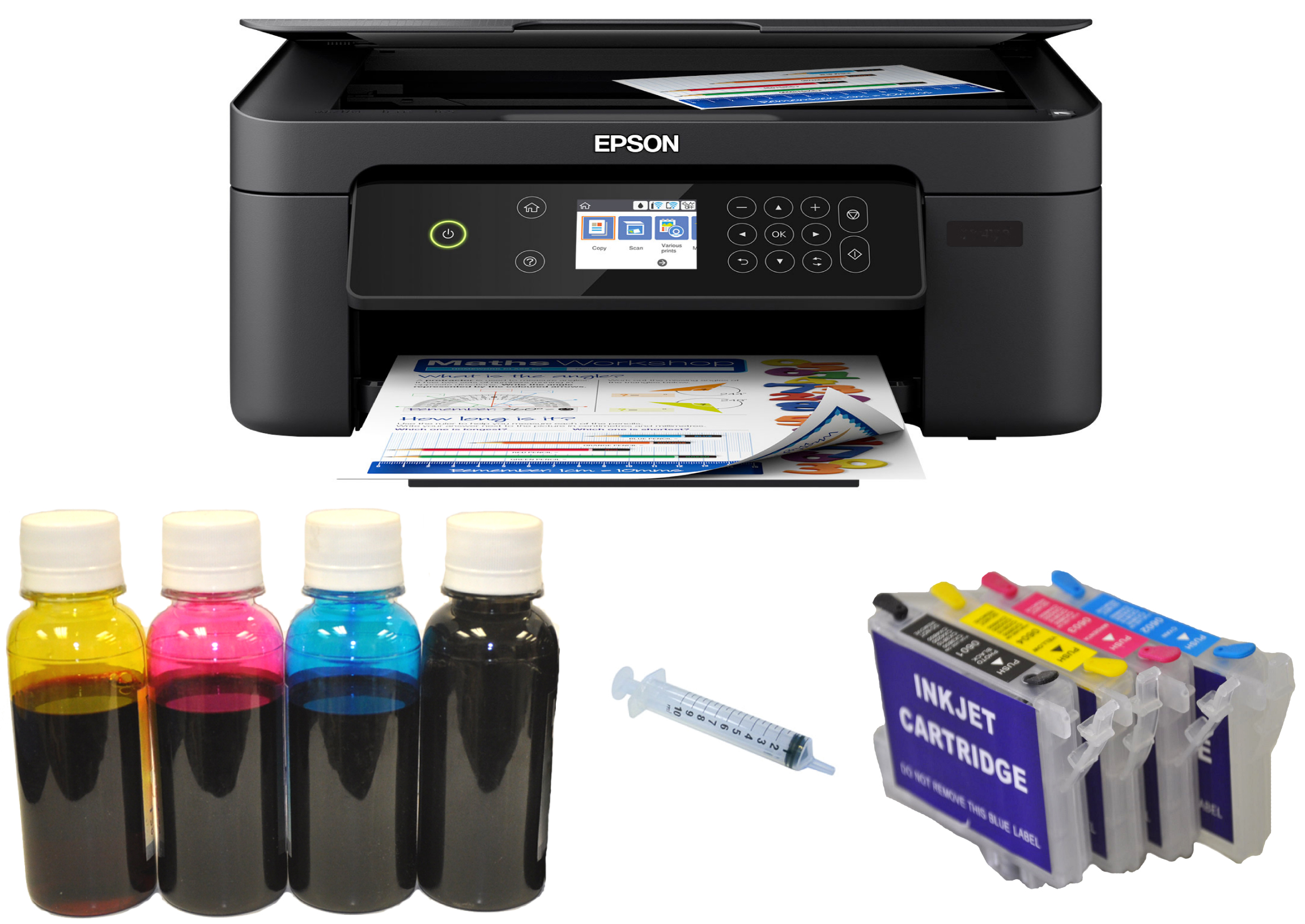 All in One Wireless Printer Sublimation Ink System Bundle