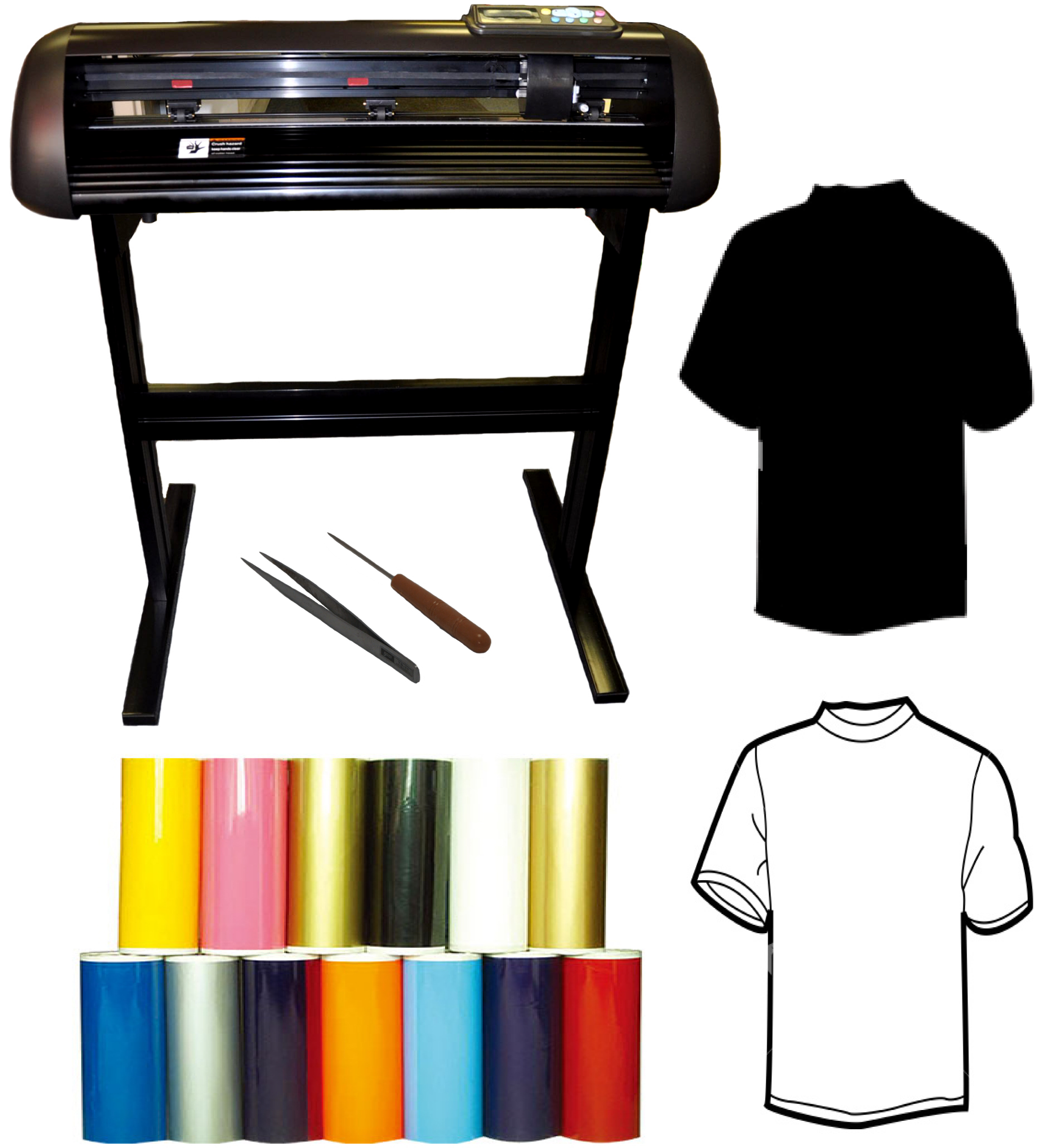 28" 1000g force Vinyl Cutter Plotter Package - Click Image to Close