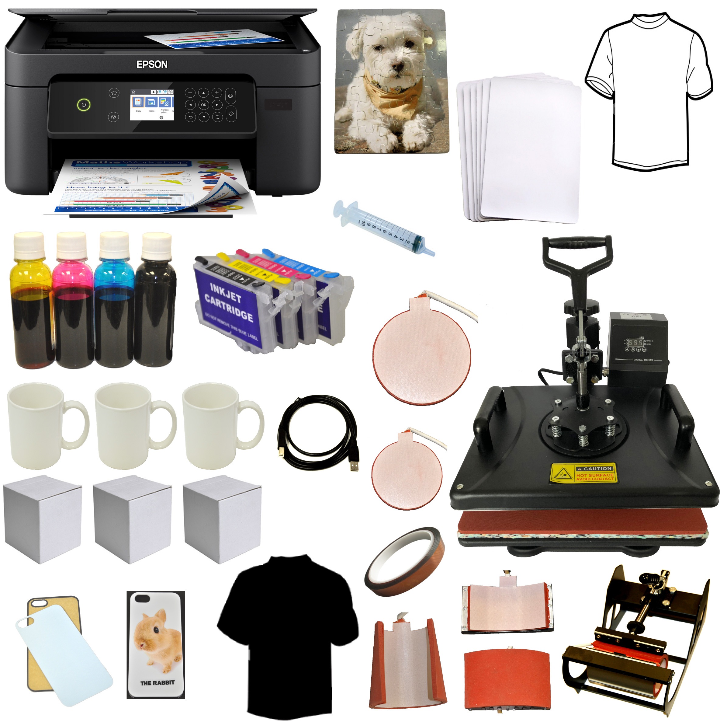 5in1 Sublimation Heat Press All in1 Wireless Sublimation Printer - Click Image to Close
