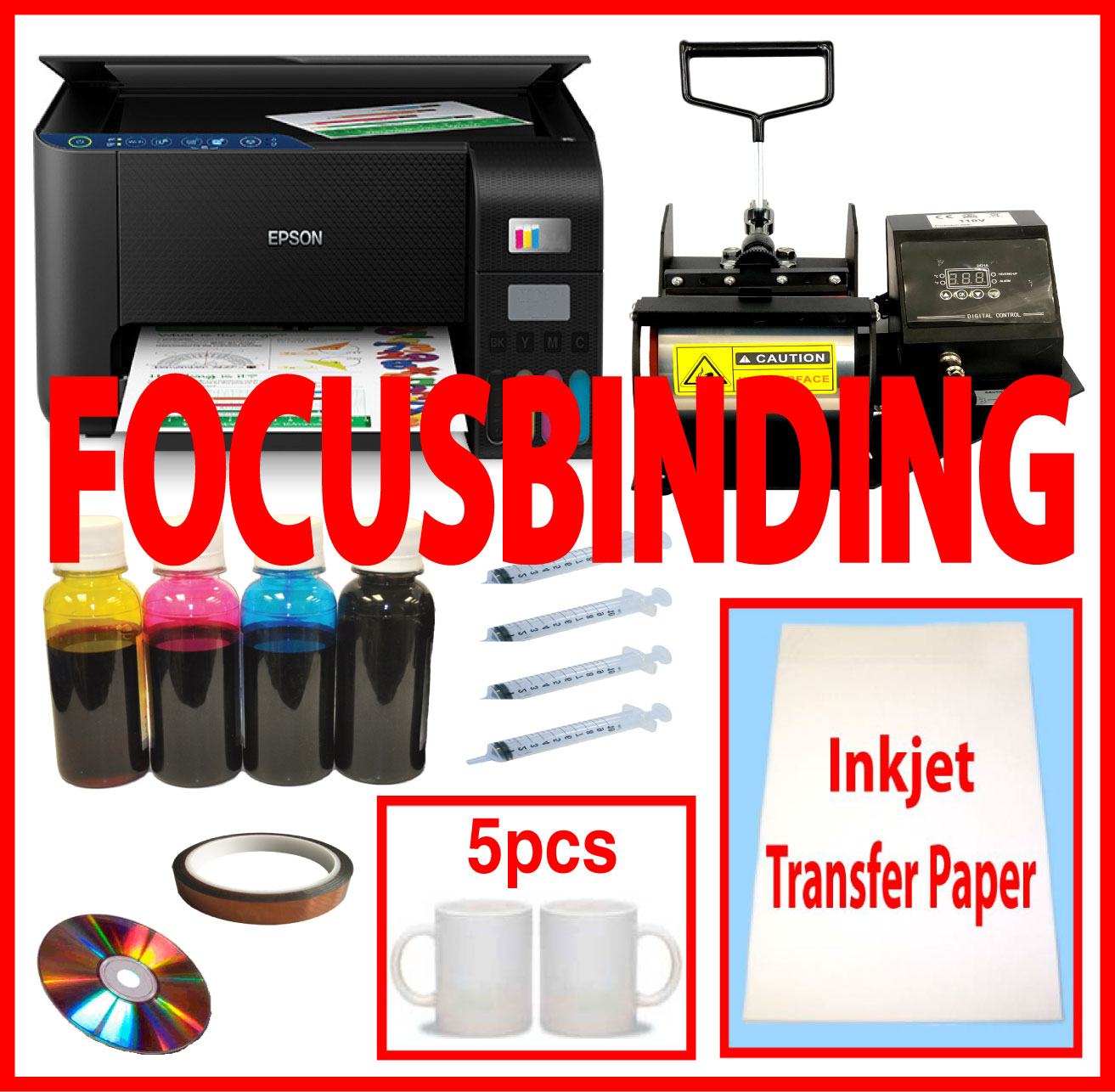 Mug Heat Press SuperTank Wireless Sublimation Ink Printer