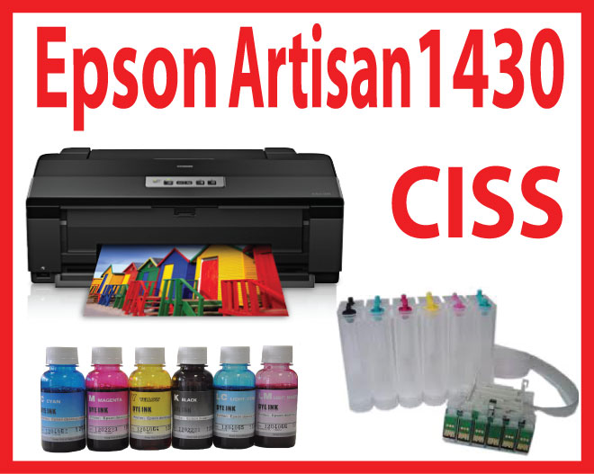 Epson Artisan1430 Printer,13"x19"+CISS+Sublimation Bulk Ink