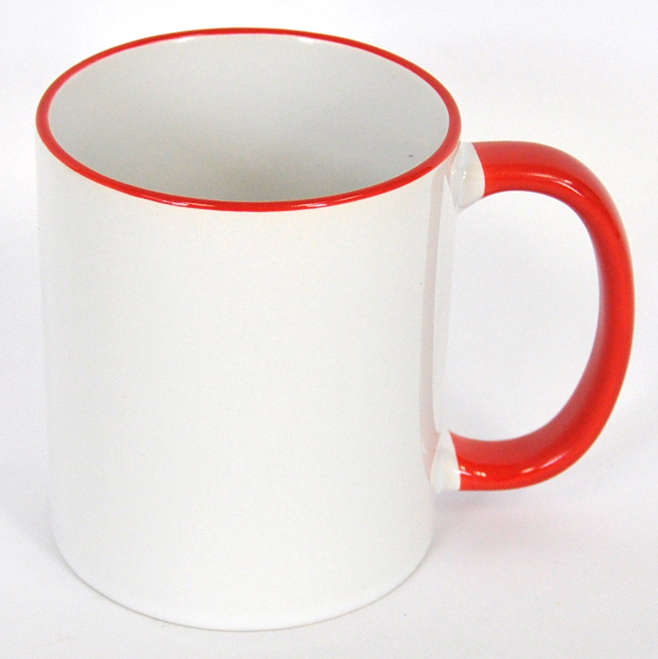 11oz Rim Handle Color mugs